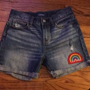 Denim shorts